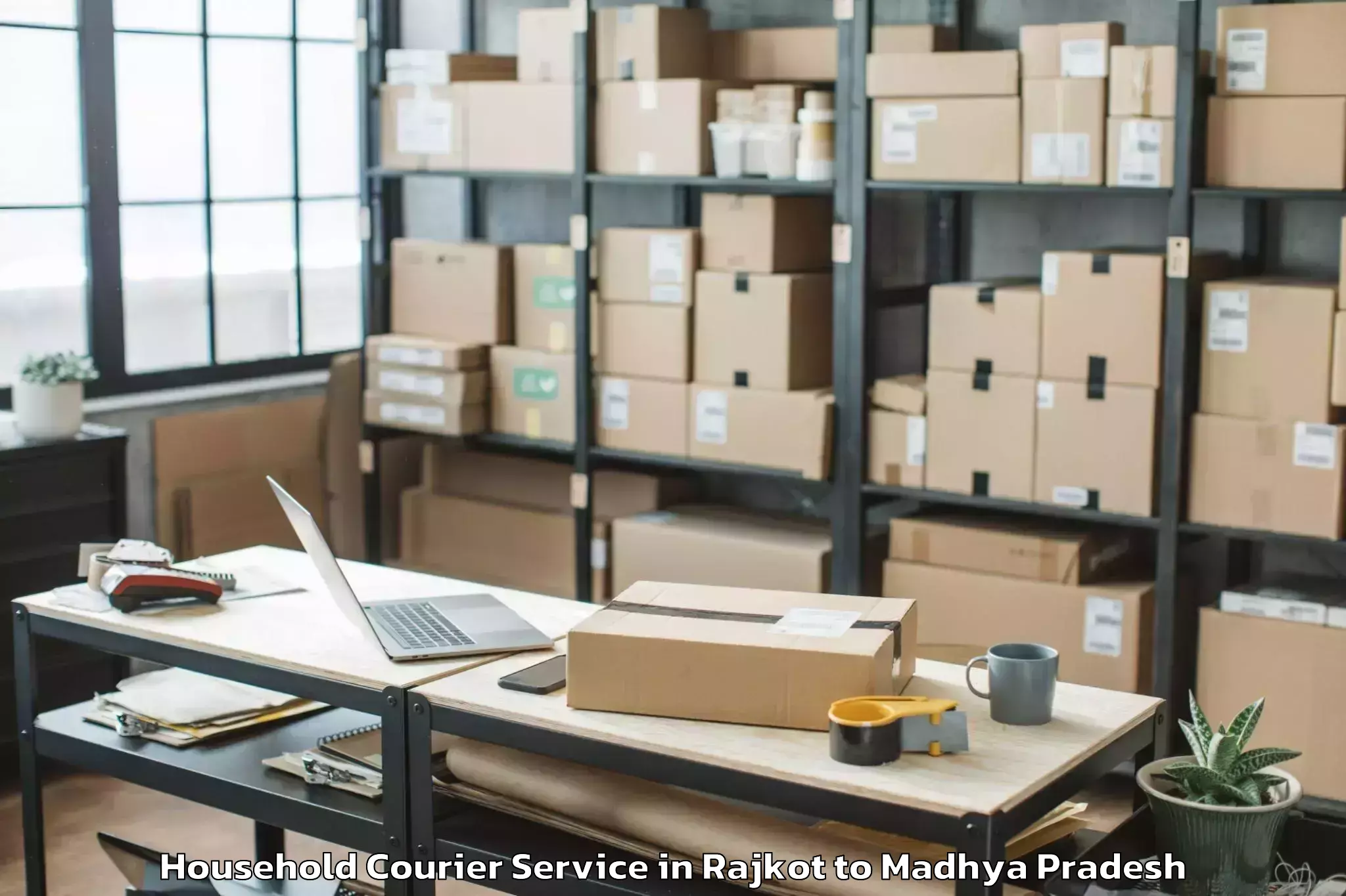 Professional Rajkot to Mandla Household Courier